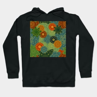 Seamless pattern with floral mandala. Hoodie